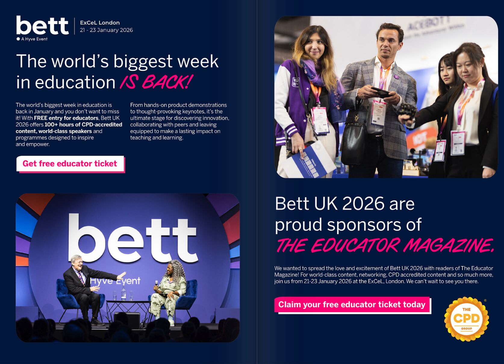 Certified CPD Accreditation Organisation Selected to Accredit BETT 2026 - The World's Largest EdTech Event
